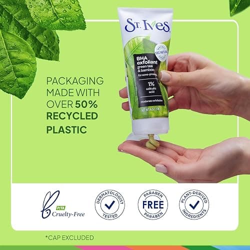 St. Ives Blackhead Clearing Face Scrub, Green Tea, 6 oz - 6 Ounce (Pack of 1) thumbnail 6