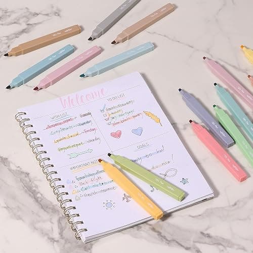 Mr. Pen- Aesthetic Highlighters, 20 pcs, Chisel Tip, Pastel Colors, No Bleed Bible Highlighter Pastel, Assorted Colors thumbnail 8