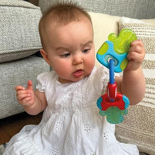 Nuby IcyBite™ Keys – Soothing Teether | Multiple Teething Surfaces | Refrigerator Safe | Suitable from 3 Months Plus thumbnail 4