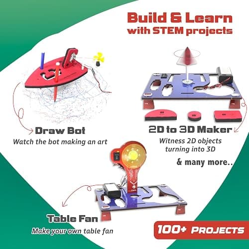 Butterfly EduFields 100+STEM Robotics Gift Kits for Ages 6-10-13 Boys Girls | Engineering & robotics kit with motor machines for kids ages 7 8-10 8-12; STEM building toy | Science Inventor Birthday gift. thumbnail 3