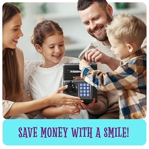 Piggy Bank for Kids - Electronic Money Saving Box w/Code- ATM Safe - Toy Coin Bank - Easter Boys Toys for Age 3, 4, 5, 6, 7, 8, 9 - Birthday Gifts for 8, 9, 10, 11, 12 Year Old Boy and Girl thumbnail 2