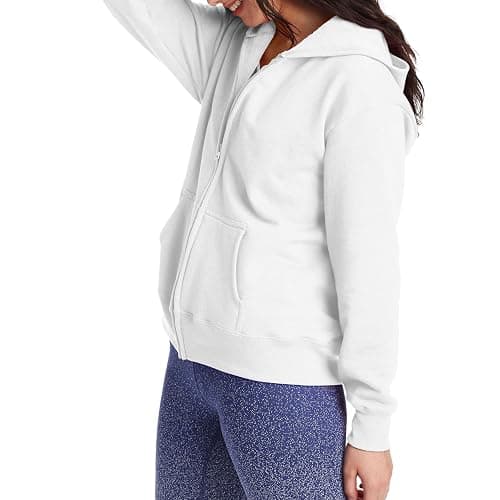 Hanes womens Ecosmart Full Zip Fleece Hoodie thumbnail 4