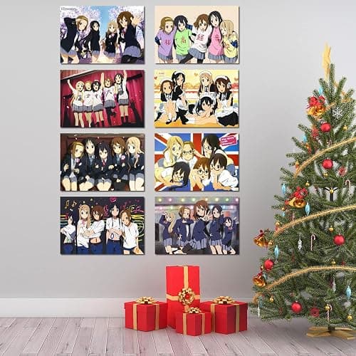 ePanda K-on Posters,Japanese Manga Aesthetic Wall Collage Kit Anime Pictures Art Print for Home Wall Decor,11.5x16.5 inches,Set of 8 pcs thumbnail 3