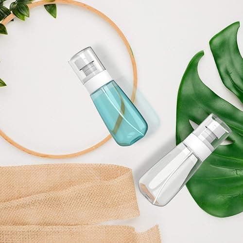 RELANOR Pack 2 Small Spray Bottle Travel Size 2oz/60ml - Fine Mist Mini Empty Spray Bottles - Leak Proof - for Toners, Face & Hair Mist thumbnail 2
