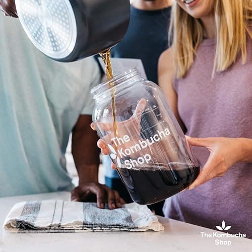 The Kombucha Shop Organic Kombucha Starter Kit - 1 Gallon Brewing Kit Includes All The Essentials Required for Brewing Kombucha At Home thumbnail 6