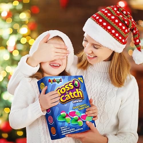 Ayeboovi Toss and Catch Ball Game Outdoor Toys for Kids Yard Games Beach Toys Outside Games for 3 4 5 6 7 8 9 10 Year Old Boys Girls (Upgraded) thumbnail 4