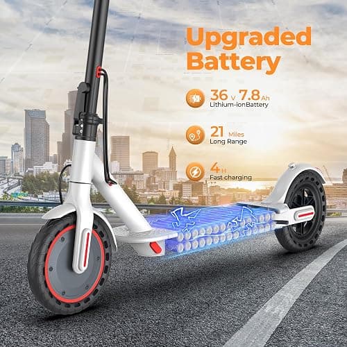 MAXSHOT Electric Scooter for Adults, 8.5/10/14" Tires, 19/22Mph, 350W/500W Motor, 21-28 Miles Range, Folding E-Scooter with Dual Suspension,APP(V1/SPRO/MAX/PRO/X1/X1PRO/PR) thumbnail 3