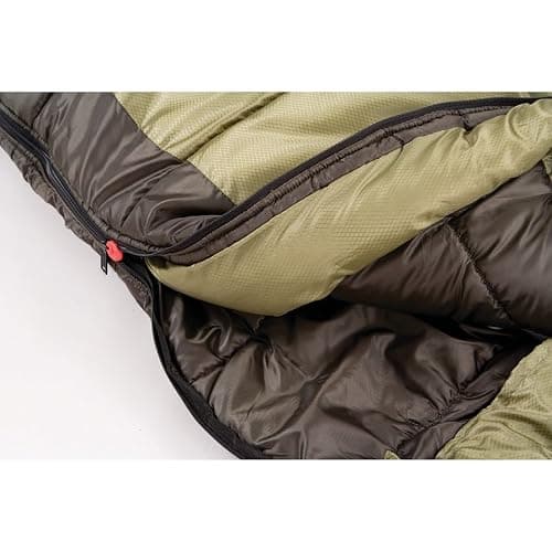Coleman North Rim 0°F Big & Tall Sleeping Bag, Cold-Weather Mummy Sleep Sack with No-Snag Zipper & Adjustable Hood for Warmth & Ventilation, Large Camping Sleeping Bag thumbnail 5