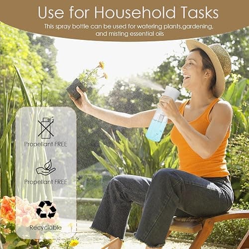 Joe zlvy Empty Spray Bottle for Hair 6.76 Oz/200ml, Continuous Spray Bottle Fine Mist Sprayer, Suitable for hairstyles, cleaning, plants, pets, and hairdressers thumbnail 5