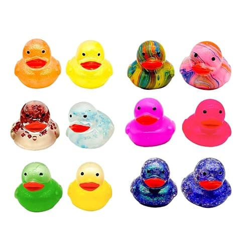 Raymond Geddes Gummy Ducky Collectible Squishy Toys - Pack of 12 - Adorable and Fun Toys for Kids - Image 1