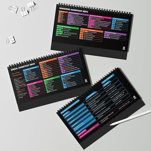 Excel Cheat Sheet Desk Pad 10x5 | Google Sheets Cheat Sheet & Python Cheat Sheet | Desk Calendar with Excel & Gmail Shortcuts | Photoshop & Windows Shortcut Keys - 12 Pages thumbnail 5