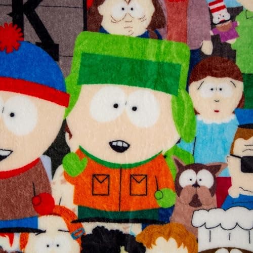 South Park Characters Raschel Throw Blanket | Soft Polyester Cover for Sofa, Bed | 45 x 60 Inches thumbnail 4