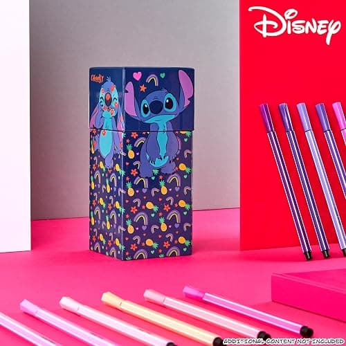 Disney Stitch Colouring Pens for Kids Felt Tip Pens Art Supplies - Stitch Gifts (Blue) - Blue thumbnail 2