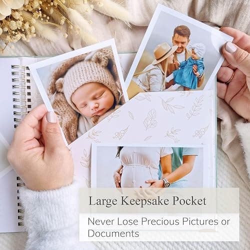 Baby Book Keepsake Boy or Girl Timeless Baby Memory Book First 5 Years for Baby Shower Gender Neutral Baby Scrapbook New Mom Gift Baby Journal from Birth to Age 5 Milestone Book Sage Green thumbnail 6