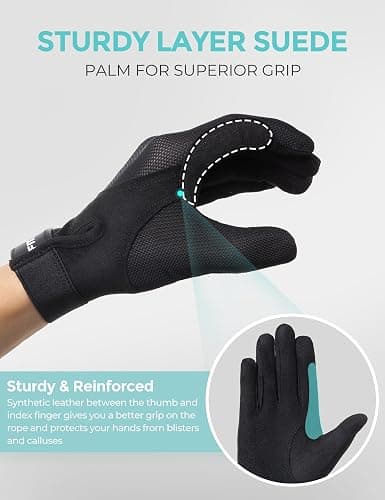 FitsT4 Sports Horse Riding Gloves Equestrian Women Mesh Breathable Gloves for Horseback Riding Touchscreen thumbnail 5
