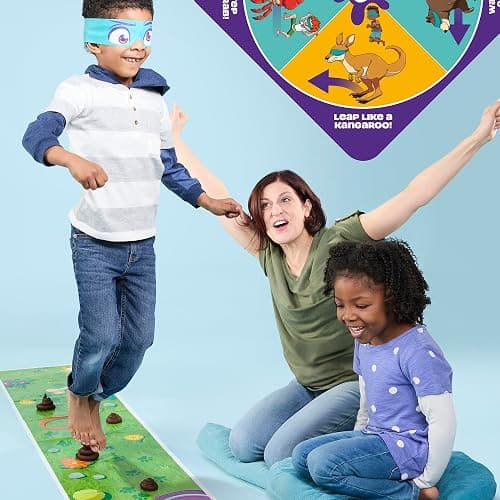 Hasbro Gaming Don't Step in It! Preschool Game I Blindfolded, Poop Party Game | Spinner with 8 Fun Animal Moves | Ages 4+| 1+ Players I Funny Kids Board Games thumbnail 2