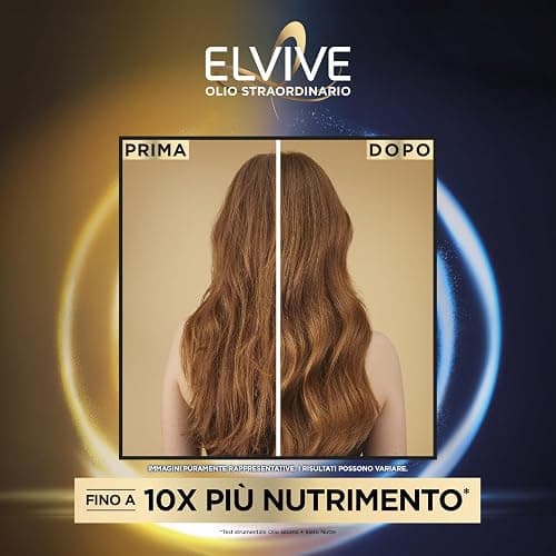 L'Oréal Paris Elvive Kit per Capelli Secchi con Olio Sublimatore del Capello per il Giorno, e Siero Midnight per la Notte, Lucentezza Straordinaria e Nutrimento Intenso, Olio Straordinario thumbnail 6
