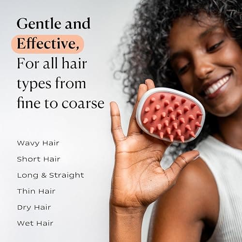 KAMEDIS Scalp Massager Brush - Silicone Gentle Scalp Scrubber, Exfoliator & Hair Dandruff Scrub Away - Use On Shower with Shampoo for Scalp Scrub. Suitable for Men & Women thumbnail 3