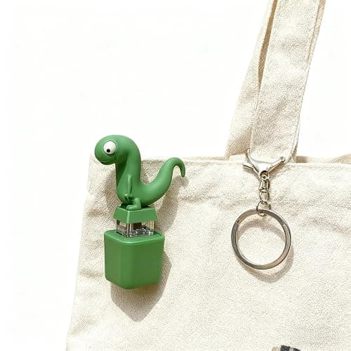 Lizard Button Keychain,Rechargeable Animal Keychains with Sound and Colorful Lights,Fidget Toys Adults Anxiety Relief thumbnail 8