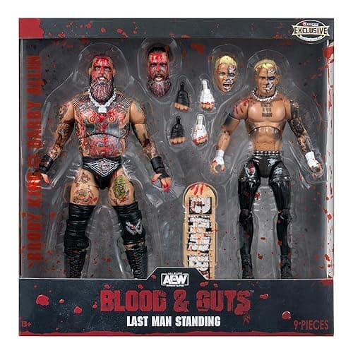 Ringside Blood & Guts (Darby Allin vs Brody King) - AEW Exclusive 2-Pack Toy Wrestling Action Figures - Image 1