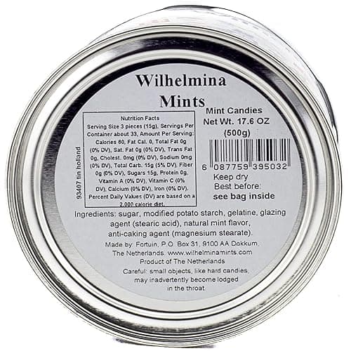 Wilhelmina Peppermints - 17.6oz Holland Design Tin thumbnail 2