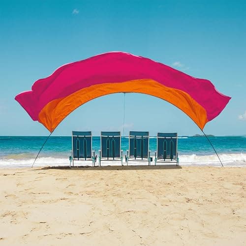 Shibumi Shade 3.0 Version | Sunset Edition | Sets Up in 3 Mins | 150 Sq. Ft. of Shade for up to 8 People | Includes Wind Assist | UPF 50+ Sun Protection - Image 1