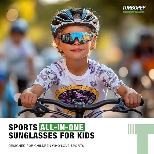 TURBOPEP 3 Pack Kids Polarized Sunglasses - Youth Baseball Sunglasses for Boys Girls Age 3-12 Sports UV Protection Goggles thumbnail 2