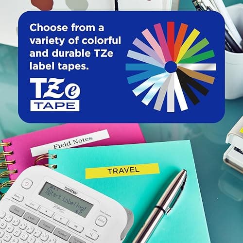 Brother P-Touch PTD220 Home/Office Everyday Label Maker | Prints TZe Label Tapes up to ~1/2 inch White thumbnail 3