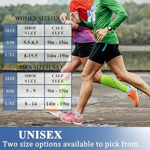 CHARMKING Compression Socks for Women & Men Circulation (3 Pairs) 15-20 mmHg is Best Support for Athletic Running Cycling thumbnail 5