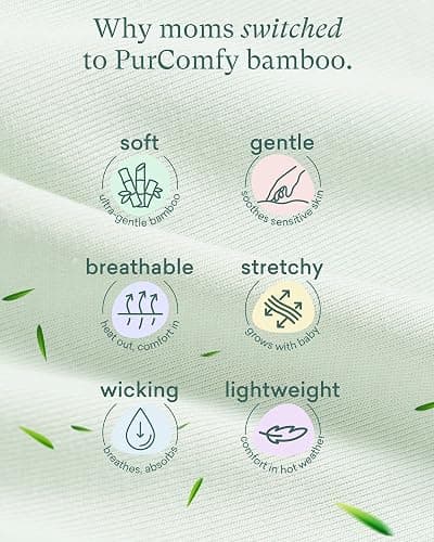 PurComfy Supersoft Sleep Sack 0.5 TOG, Premium Bamboo Viscose Sleeping Bag Thin Baby Wearable Blanket 2-Way Zipper Sleep Sack thumbnail 7