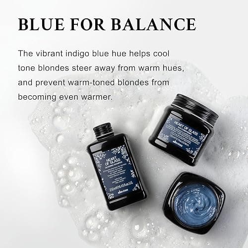 Davines Heart of Glass Silkening Shampoo, Enhancing Blue Shampoo for Blonde & Silver Hair - Gentle Cleanser with Jagua Blue Extract Balances Tones, Illuminates & Nourishes Weightlessly thumbnail 6
