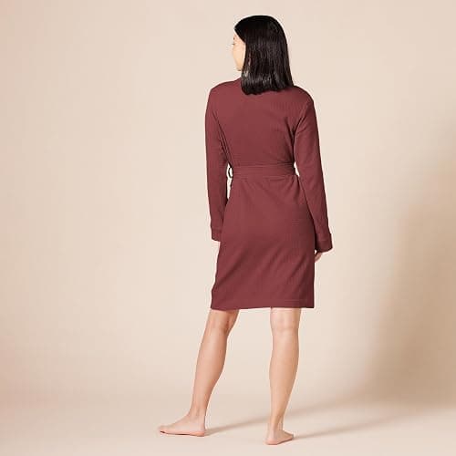 Amazon Essentials Women's Lightweight Waffle Full-Length Bath Robe with Pockets (Available in Plus Size) thumbnail 3