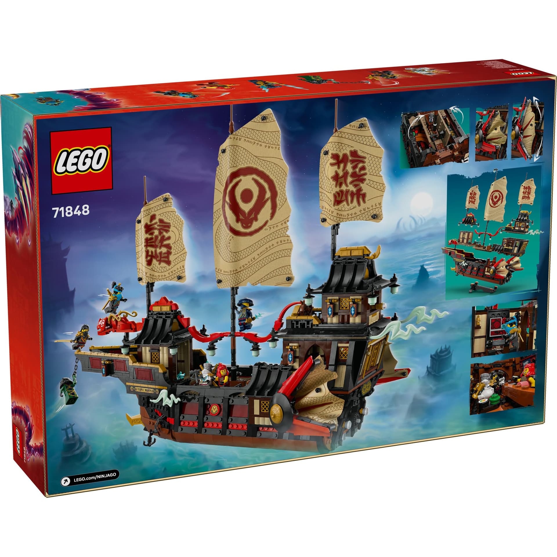 LEGO® NINJAGO® The Temple Bounty 71848 Ship Toy Building Kit with 6 Minifigures Including Cole, Fantasy Decor, Ninja Decorations for Kids, Toy Idea for Boys and Girls Aged 14 Years Old and up thumbnail 12