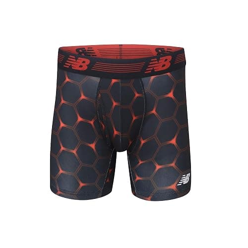 New Balance Men's Performance Boxer Briefs with Fly, Breathable Stretch Underwear, Moisture Wicking, Soft Waistband (3 Pack) thumbnail 2
