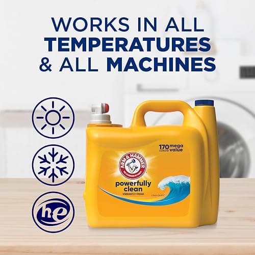 ARM & HAMMER Liquid Laundry Detergent, Clean Burst Fresh, 170 fl oz, 170 Loads thumbnail 6