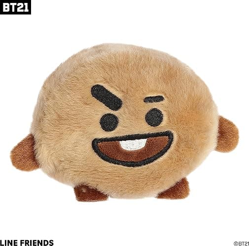 Aurora® Lovable BT21 Palm Pals™ SHOOKY Stuffed Animal - Collectible Fun - Delightful Cuteness - Brown 5 Inches thumbnail 2