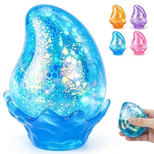 Water Drop Squishy Fidget Toys, Slow Rise Squishy Stress Balls Relief Toy, Squeeze Squishies Toys for Anxiety Relief, Sensory Squeeze Ball for Kids Adults, Office Classroom Party Favors - Image 1