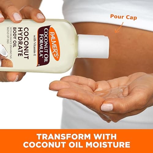 Palmer's Coconut Oil Formula Body Oil, Body Moisturizer with Green Coffee Extract, Bath Oil for Dry Skin, 8.5 Ounces (Pour Cap) thumbnail 8