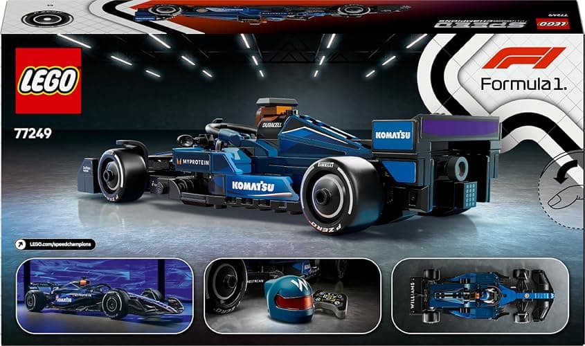 LEGO Speed Champions Williams Racing FW46 F1 Race Car Toy with a Collectible Formula 1 Driver Minifigure - Model Kits for 10+ Year Old Boys & Girls or Adult Motorsport Fans 77249 thumbnail 13