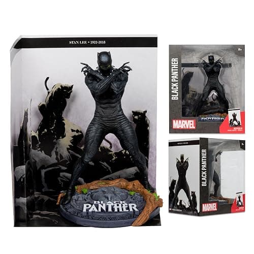 McFarlane Toys Marvel Black Panther 1:10th Scale Collectible with Scene (Marvel Knights #4) thumbnail 5