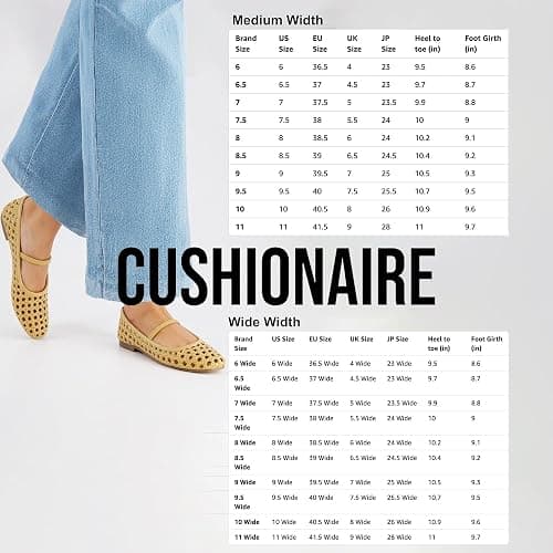 CUSHIONAIRE Weavy Squared Toe Woven Ballet Flats Shoes for Women with Memory Foam | Comfortable Mary Jane Flats for Women with Breathable Mesh Design | Wide Widths Available thumbnail 9