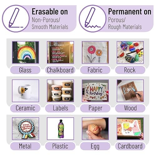 Mr. Pen- Chalk Markers, 6 Pack, Assorted Colors, 8 Labels | Chalkboard & Glass Markers, Liquid Chalk Pens, Erasable thumbnail 6