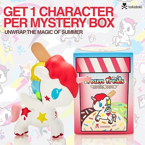 Tokidoki - Frozen Treats Unicorno Blind Box – Collectible Mystery Figure – Cute Miniatures – Surprise Gift for Kids & Collectors – Random Unicorn Collectibles - 1 Pack thumbnail 3