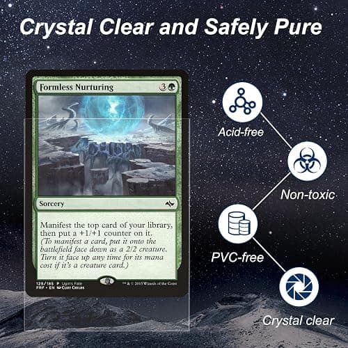 600 Pack Card Sleeves, Perfect Fit Inner Sleeves Ideal for Double-Sleeving, Trading Card Sleeve Compatible with MTG, TCG, Gaming Cards thumbnail 6
