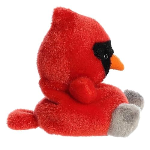 Aurora® Festive Palm Pals™ Louis Cardinal Stuffed Animal - Fun Collectible Plush for Kids and Adult Collectors - Perfect for Decorating Rooms and Birthday Gifts - Red 5 Inches thumbnail 4