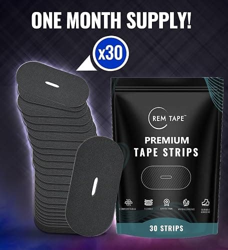 REM Tape™ (Vented - 30) - Scent & Residue Free. Hypoallergenic & Safe. Strong Hold, Easy Removal. One Month Supply! thumbnail 3