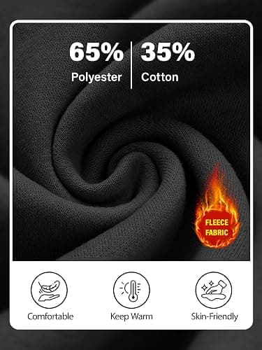 PLEPAN Hoodies for Men Casual Cotton Essentials Hoodie Pullover Long Sleeve Fleece Hooded Sweatshirts with Pockets thumbnail 4