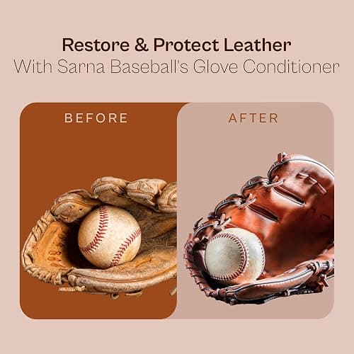 SARNA BASEBALL Glove Leather Conditioner - Use on Baseball Gloves, Softball Gloves, and Other Leather Sports Equipment - Made in USA thumbnail 4