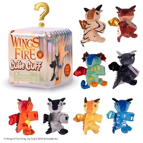 Tui T. Sutherland's Wings of Fire Cutie Cuff Dragonet Prophecy Plush Slap Bracelet, 8 to Collect including Clay, Tsunami, Starflight, Glory, Sunny, Morrowseer, Queen Scarlet, and Blister thumbnail 3