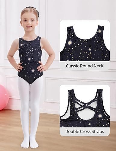 beautyin Gymnastics Leotards for Girls Dance Unitards Shorts Outfits Activewear thumbnail 3